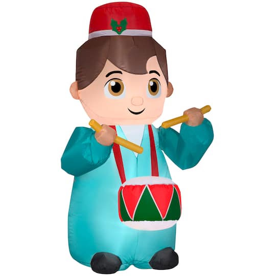 Airblown Animated Christmas Drummer Inflatable
